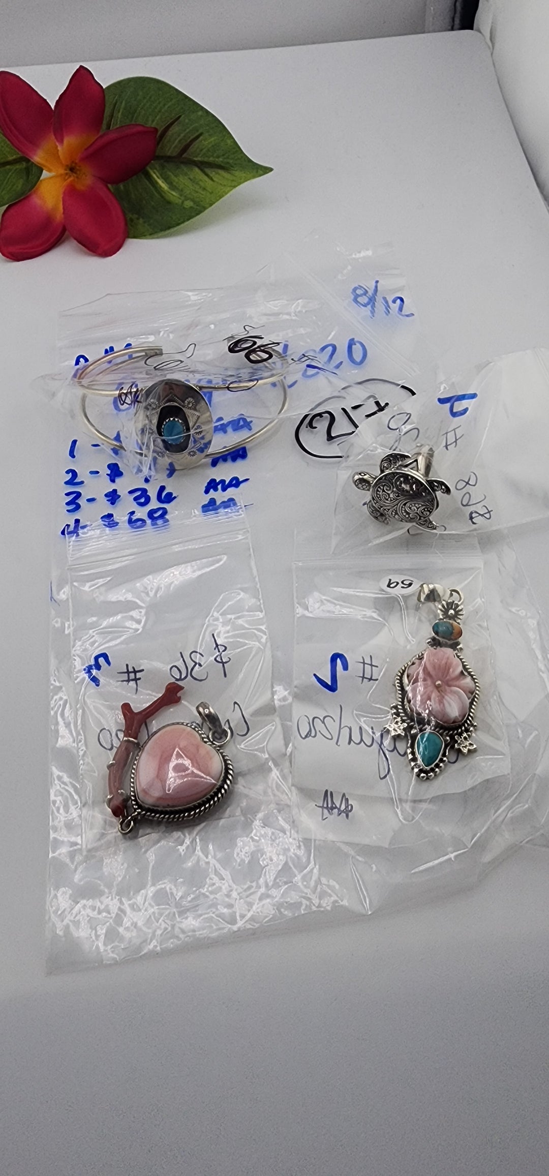 PM SHOW 48HR - RESERVED FOR: Cowgurl220  - 8/12/2025 FL tiktok Live Show - 4 Sterling Silver Items
