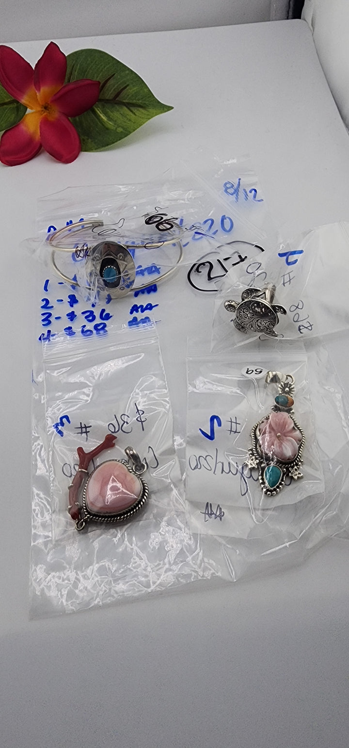 PM SHOW 48HR - RESERVED FOR: Cowgurl220  - 8/12/2025 FL tiktok Live Show - 4 Sterling Silver Items
