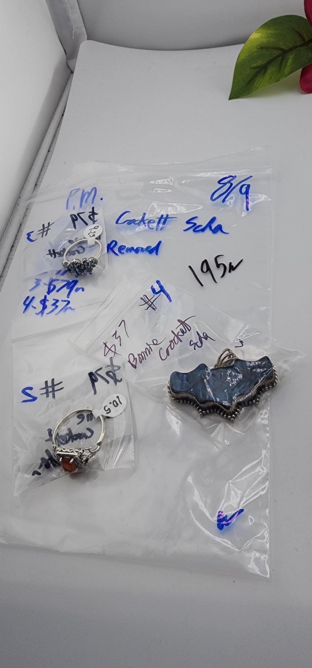 PM SHOW 48HR - RESERVED FOR: Bonnie Crockett Scha  - 8/9/2025 FL tiktok Live Show - 3 Sterling Silver Items