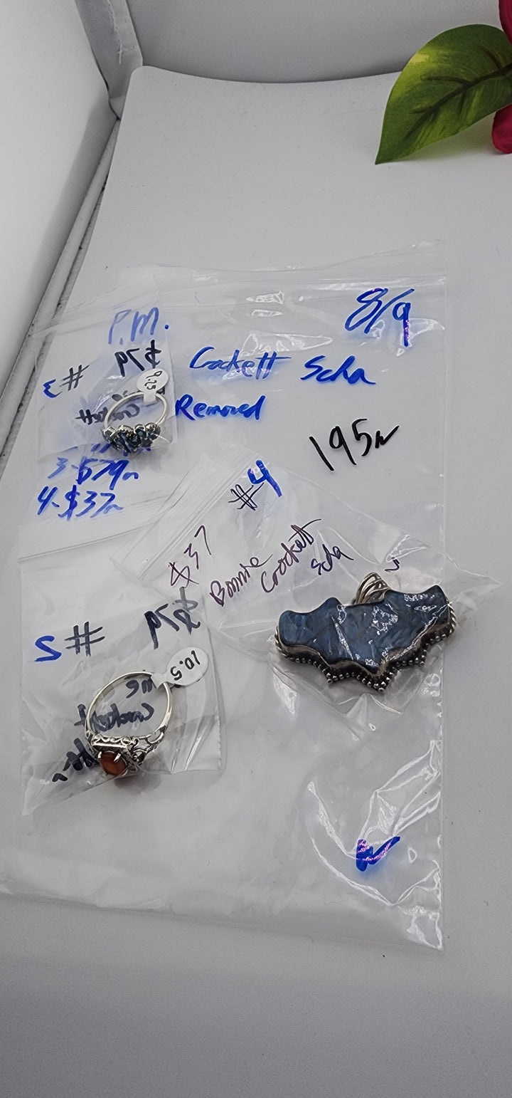 PM SHOW 48HR - RESERVED FOR: Bonnie Crockett Scha  - 8/9/2025 FL tiktok Live Show - 3 Sterling Silver Items