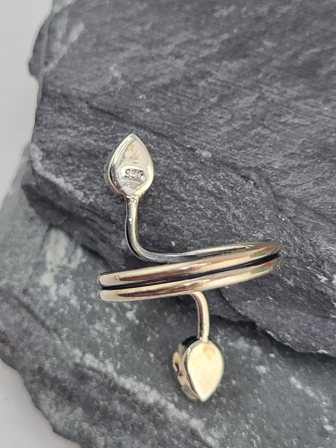 2 Stone Queen Conch Ring Size 8