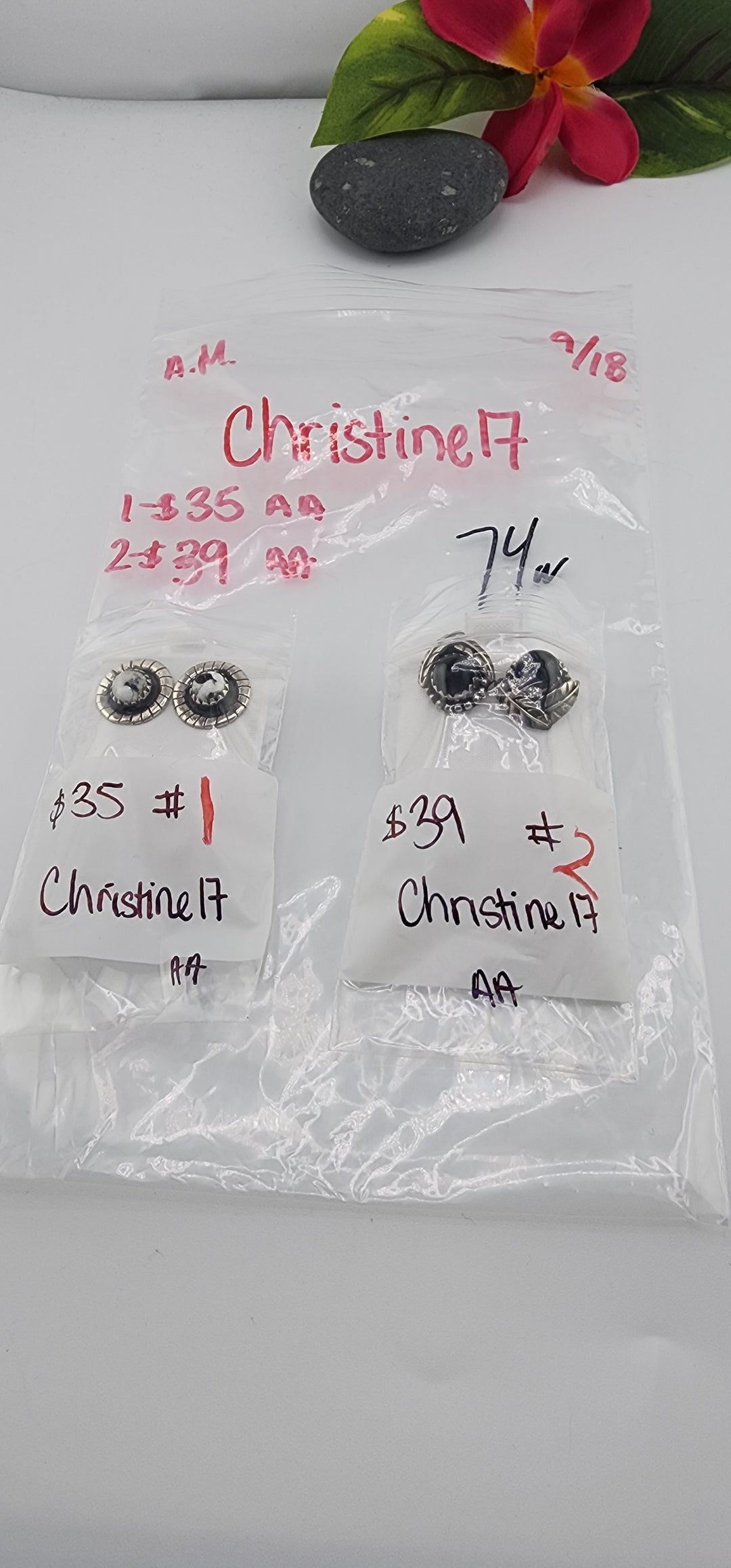 AM SHOW 48HR - RESERVED FOR: Christine17 - 9/18/2025 FL tiktok Live Show - 2 Sterling Silver Items