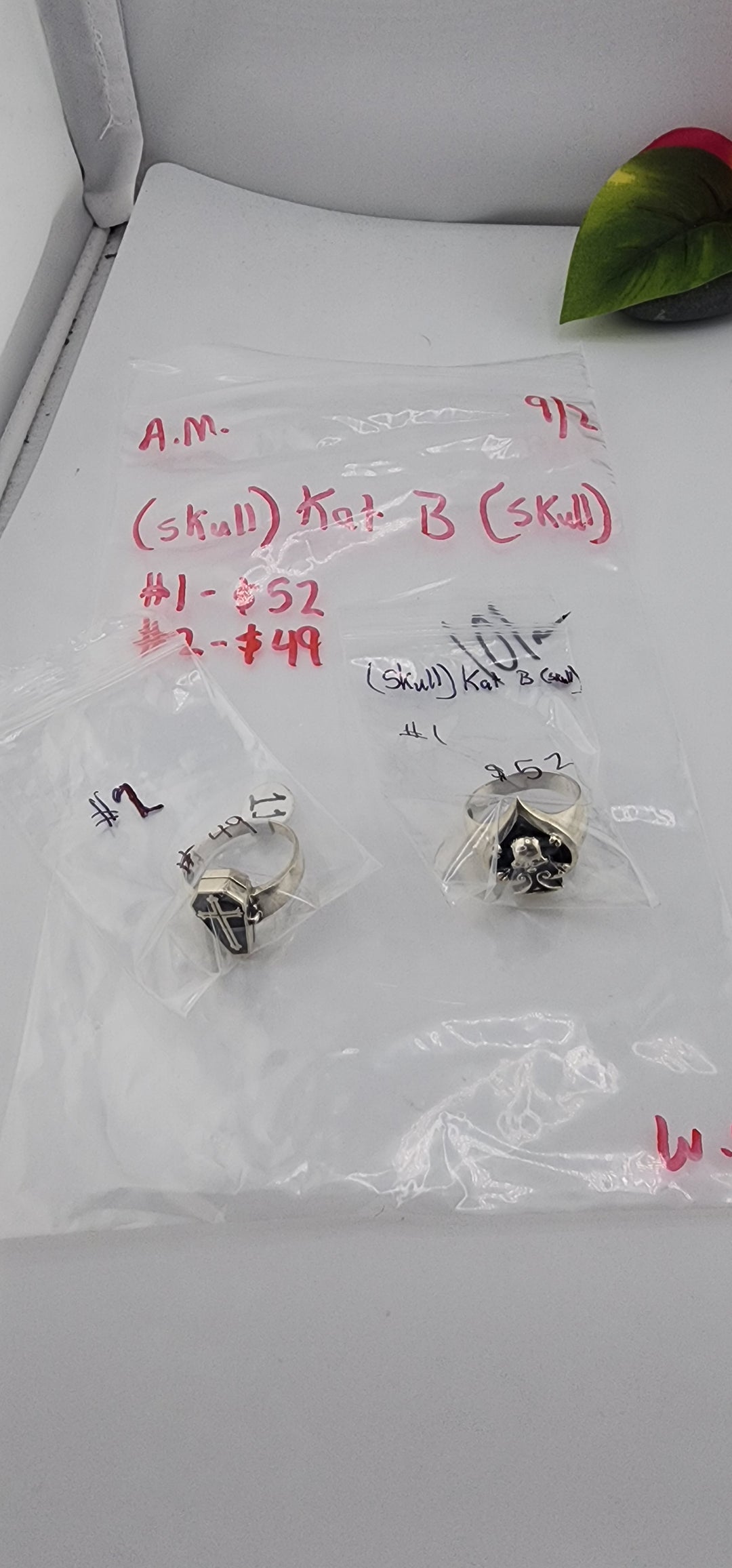 AM SHOW 48HR - RESERVED FOR: 💀Kat B💀 - 9/2/2025 FL tiktok Live Show - 2 Sterling Silver Items