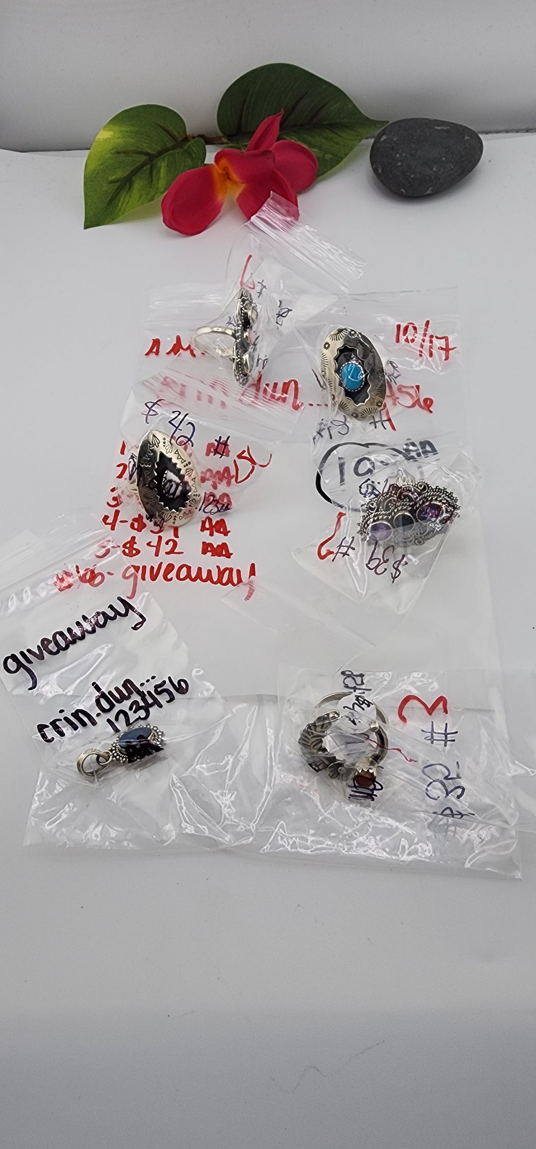 AM SHOW 48HR RESERVED FOR: erin.dun...123456  - 10/17/2025 FL tiktok Live Show - 6  Sterling Silver Items