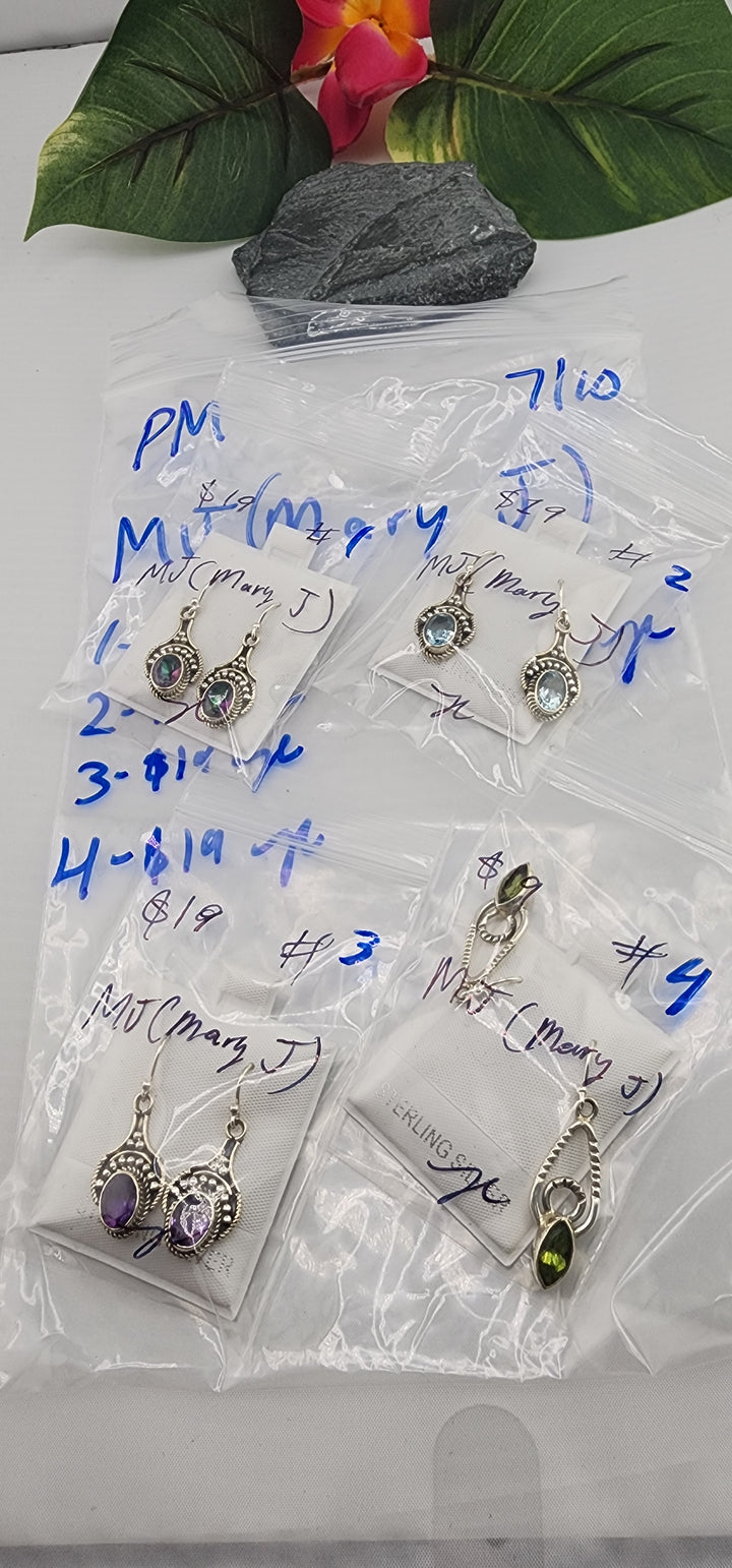 AM SHOW 48HR - RESERVED FOR: MJ (Mary J)  - 7/10/2025 FL tiktok Live Show - 4  Sterling Silver Items
