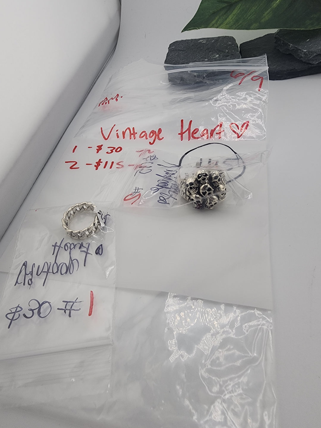 Vintage Heart 🖤 - 6/9/26 AM - 2 925 Sterling Silver