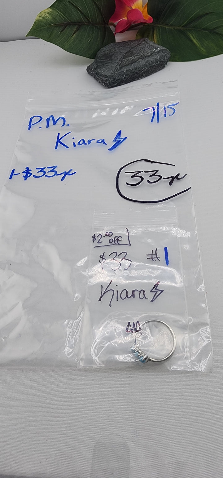 PM SHOW 48HR - RESERVED FOR: Kiara ⚡ - 7/15/2025 FL tiktok Live Show - 1 Sterling Silver Items