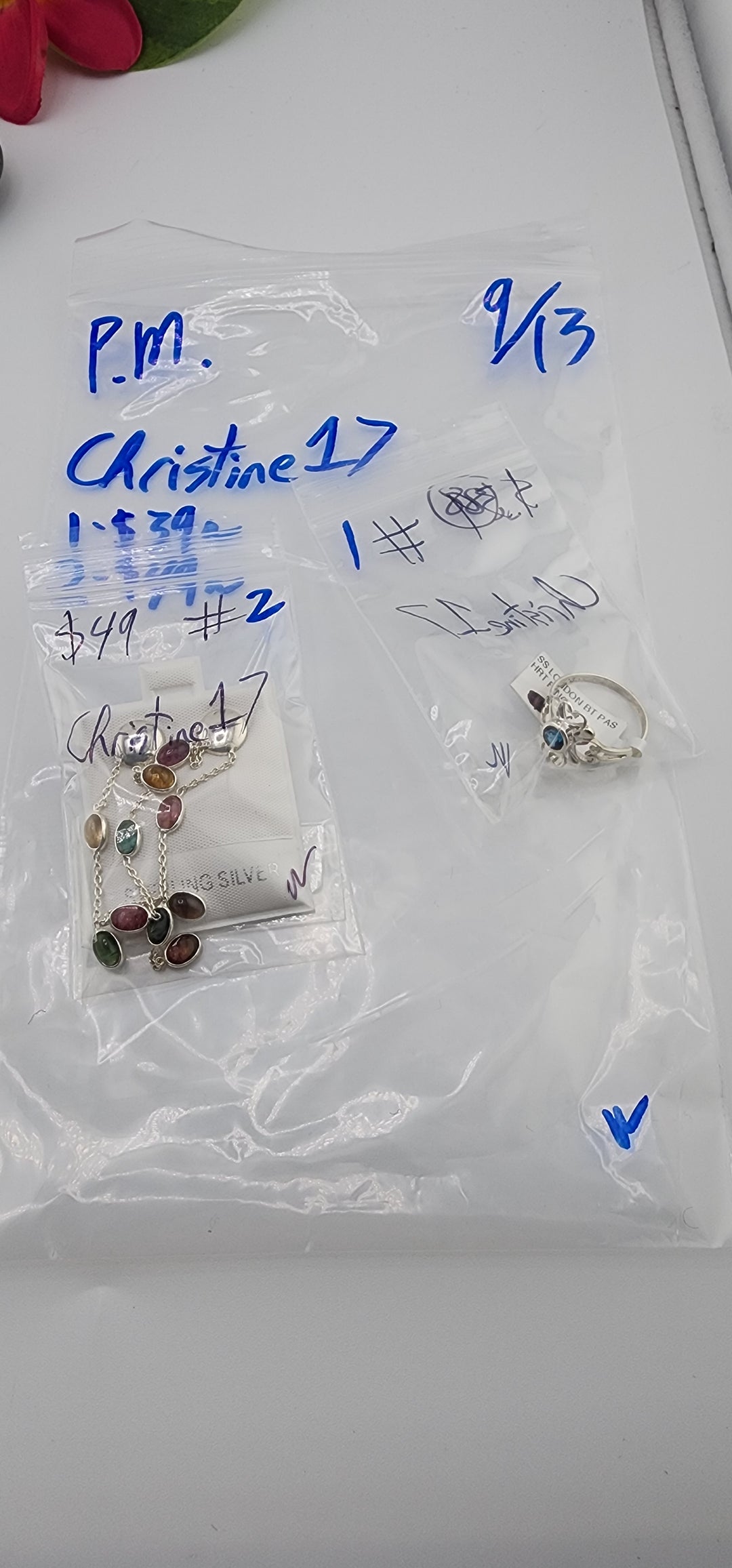 PM SHOW 48HR - RESERVED FOR: Christine17 - 9/13/2025 FL tiktok Live Show - 2 Sterling Silver Items