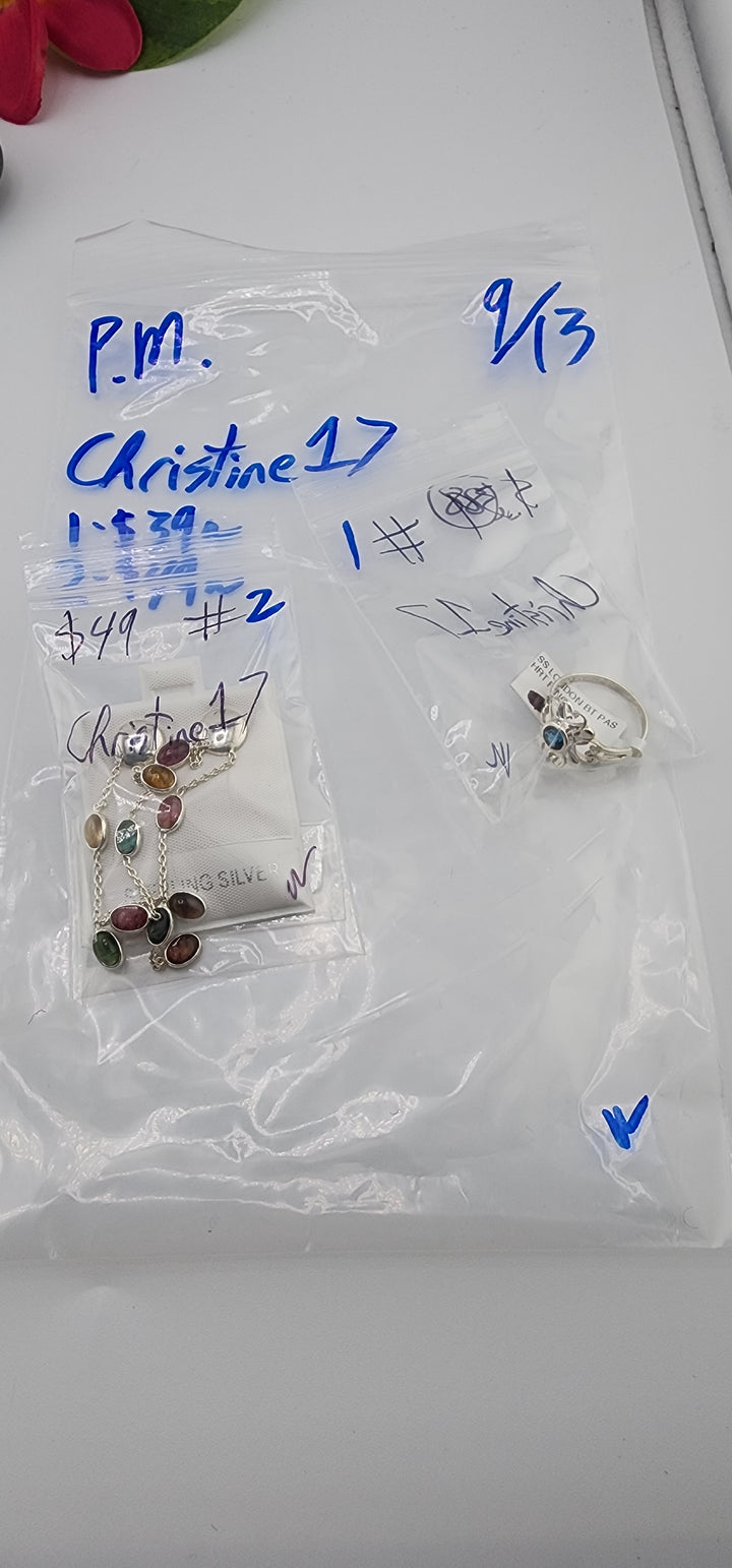 PM SHOW 48HR - RESERVED FOR: Christine17 - 9/13/2025 FL tiktok Live Show - 2 Sterling Silver Items