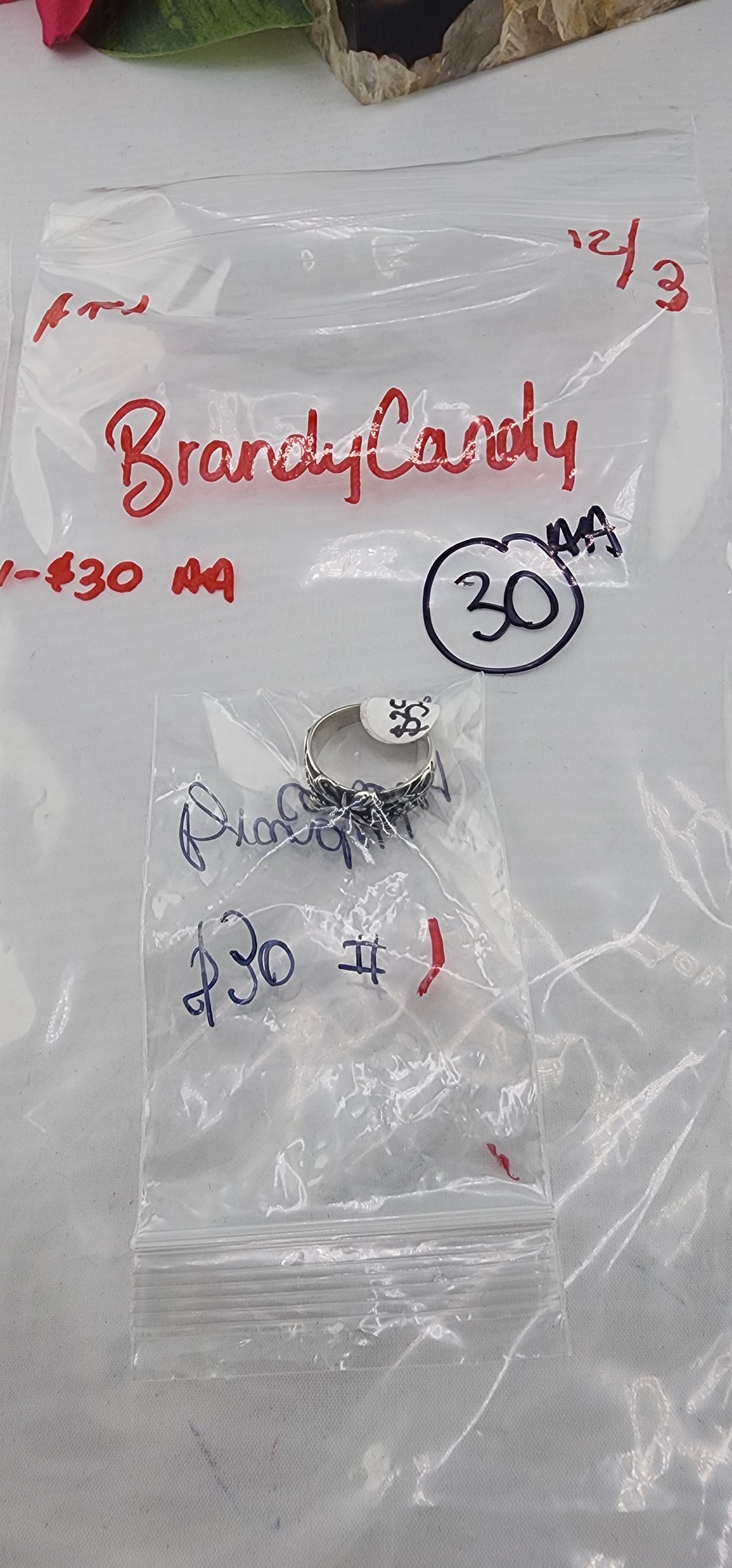 AM SHOW 48HR RESERVED FOR: Brandycandy - 12/3/2025 FL tiktok Live Show - 1 Sterling Silver Items