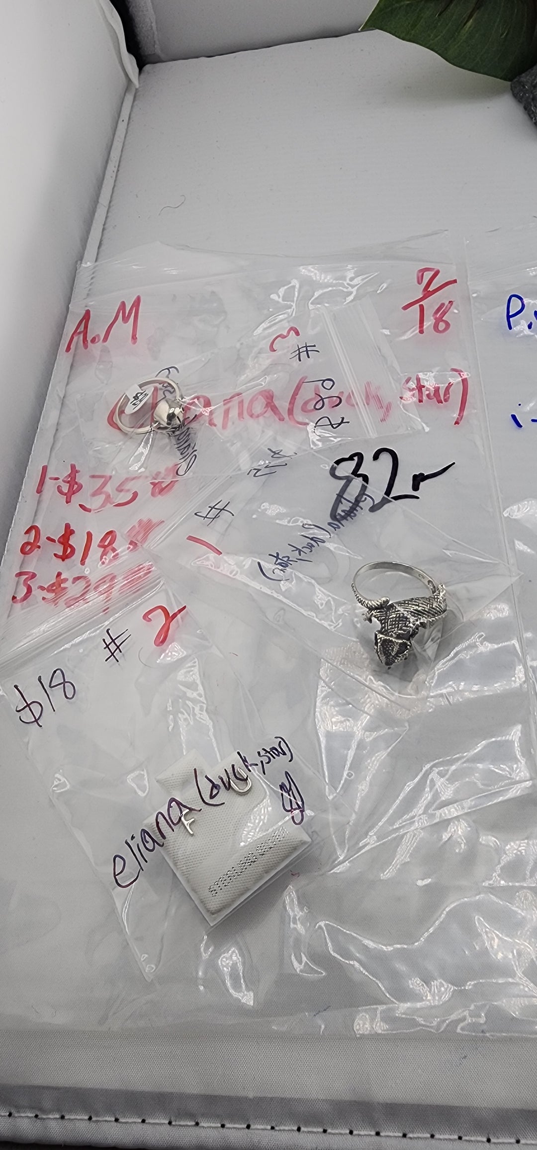 AM SHOW 48HR - RESERVED FOR: eliana🦆💫 - 7/18/2025 FL tiktok Live Show -  3 Sterling Silver Items