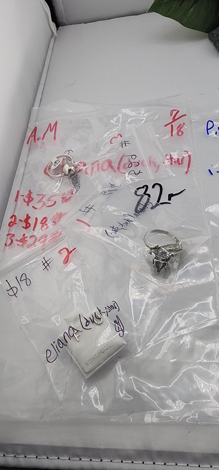 AM SHOW 48HR - RESERVED FOR: eliana🦆💫 - 7/18/2025 FL tiktok Live Show -  3 Sterling Silver Items