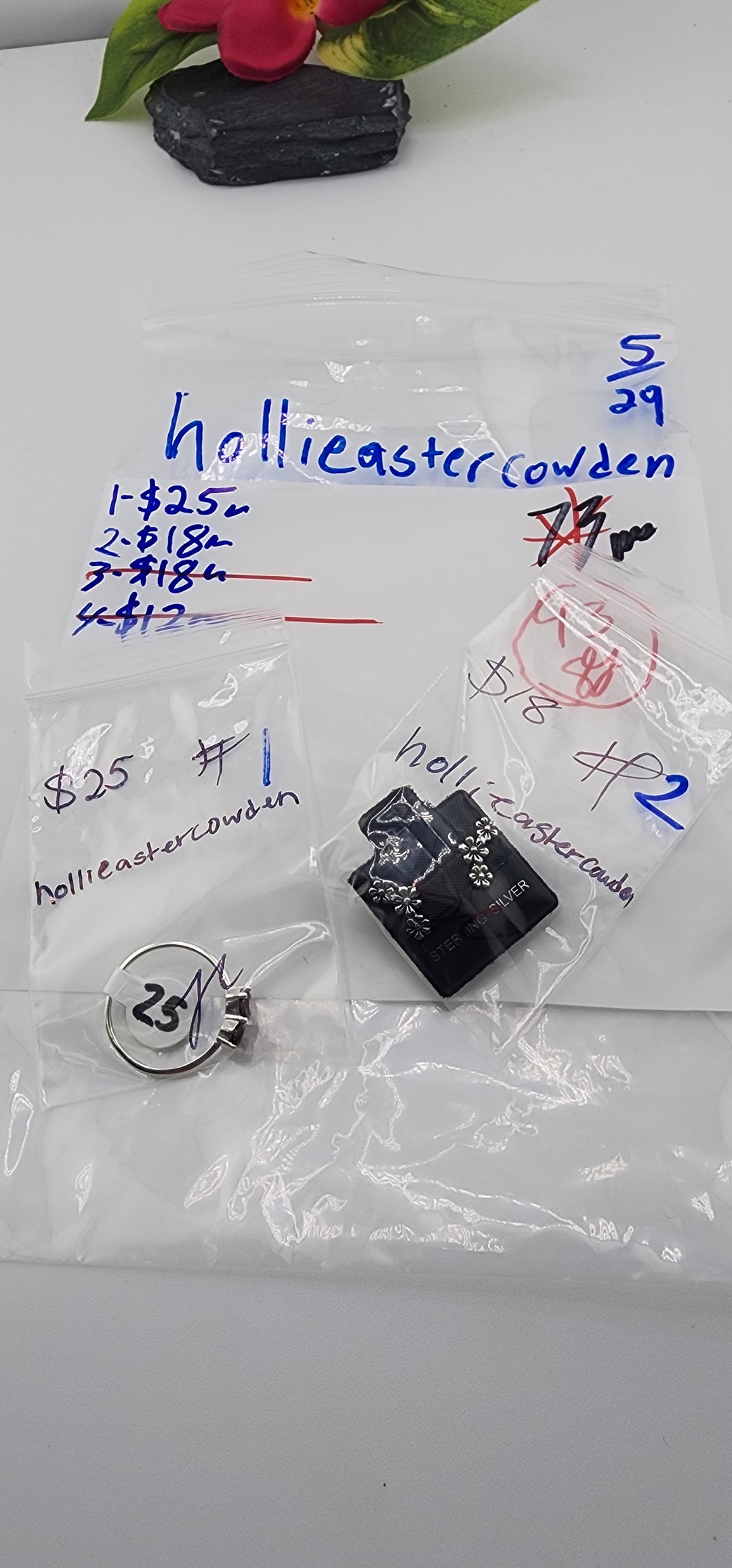RESERVED FOR: hollieastercowden - 5/29/2025 tiktok Live Show - 2 Sterling Silver Items