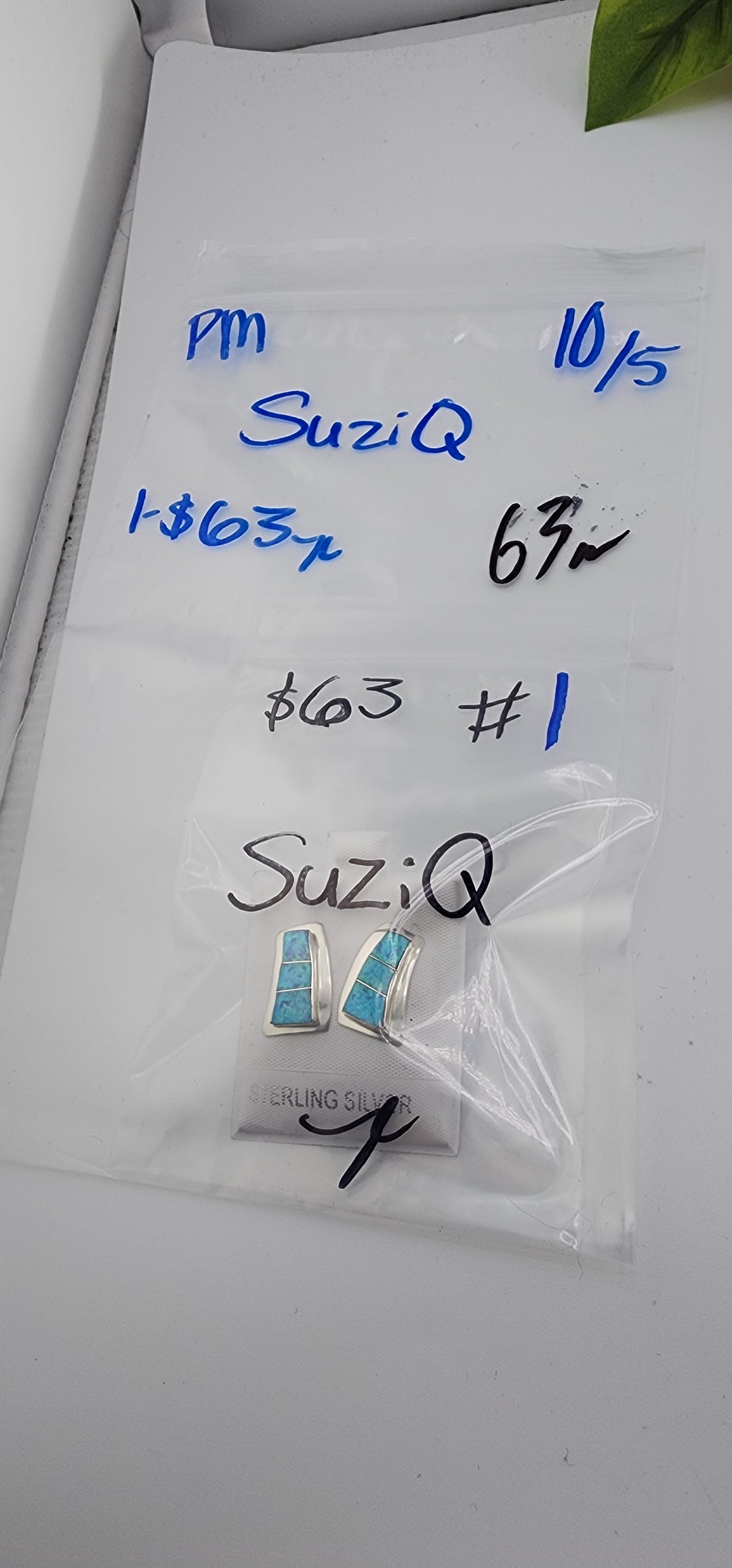 PM SHOW 48HR - RESERVED FOR: SuziQ - 10/5/2025 FL tiktok Live Show - 1 Sterling Silver Items