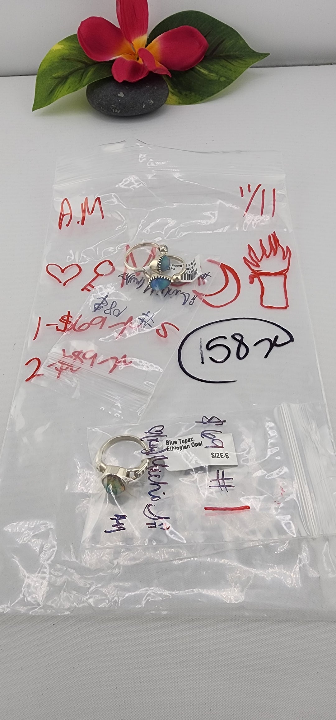 AM SHOW 48HR RESERVED FOR: 🖤🗝️Michi🌙🕯️ - 11/11/2025 FL tiktok Live Show - 2 Sterling Silver Items