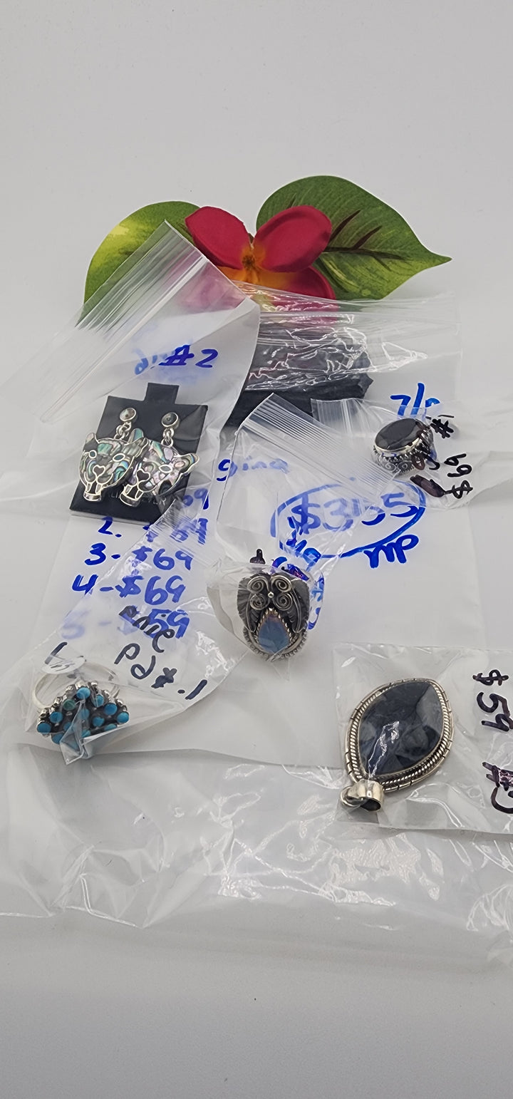 RESERVED FOR: gina - 7/8/2025 tiktok A.M Live Show -5 Sterling Silver Items