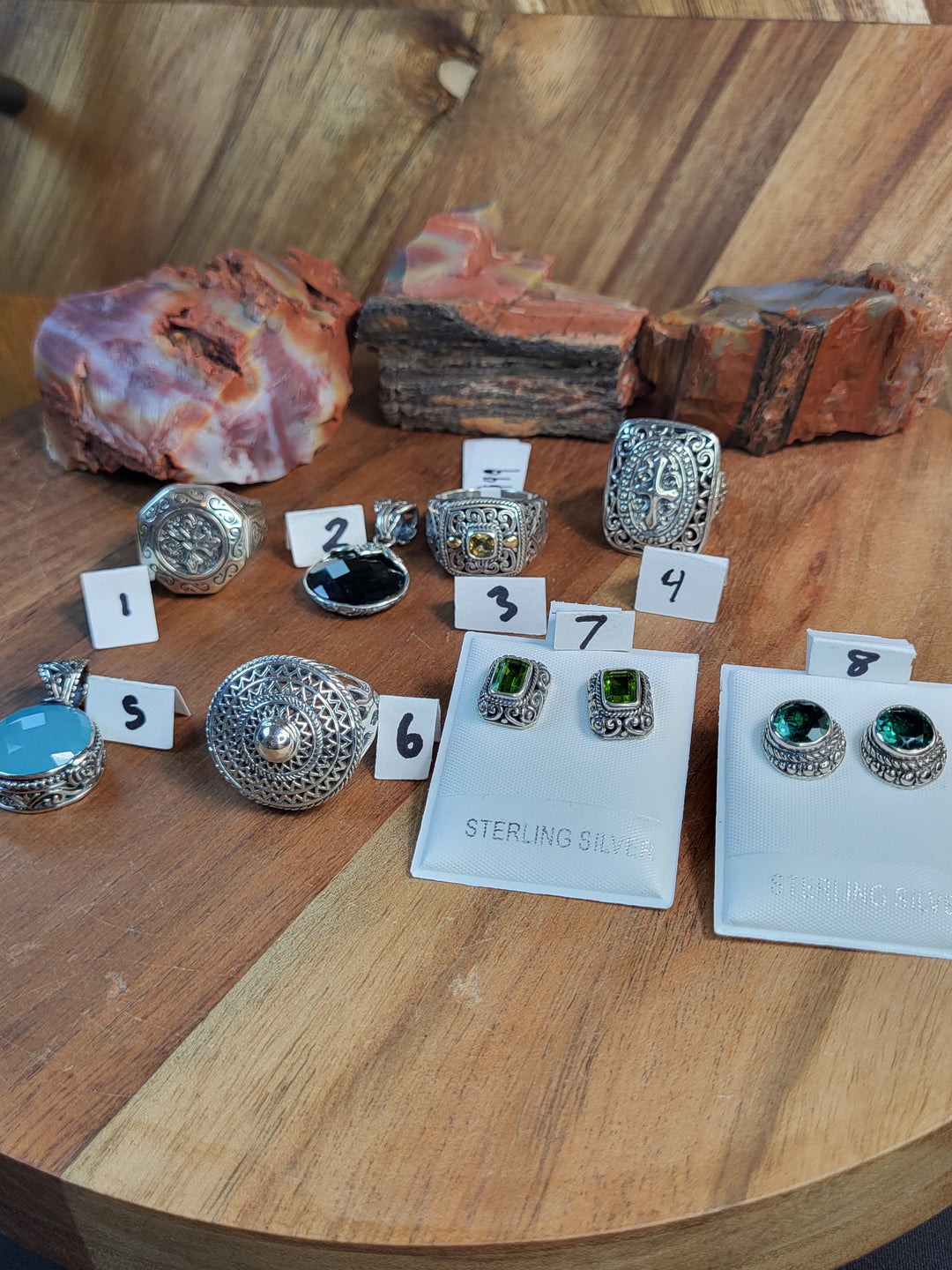 RESERVED FOR: Bj- 7/19/24-8 Sterling Silver Items