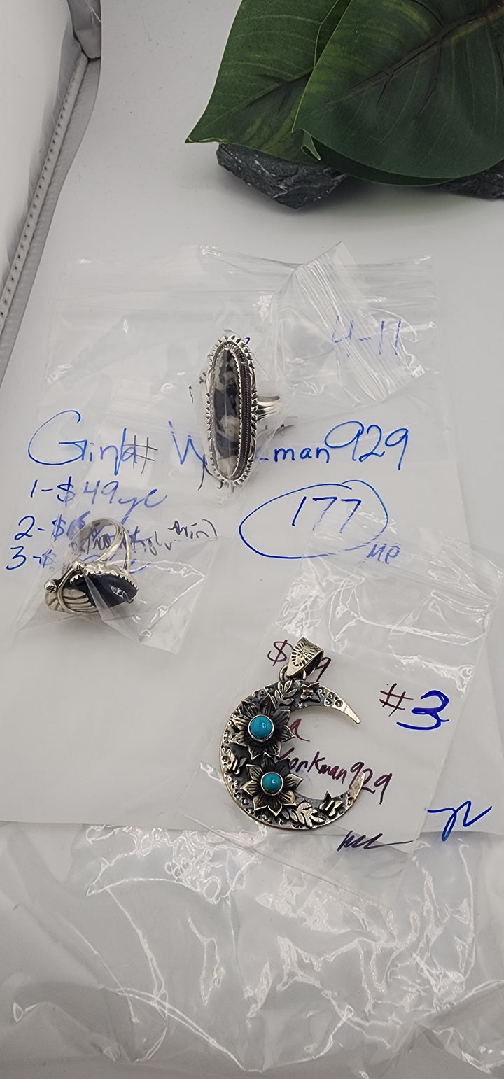 RESERVED FOR: Gina Workman929 - 4/11/2025 The Collective Boutique App Live Show - 3 Sterling Silver Items