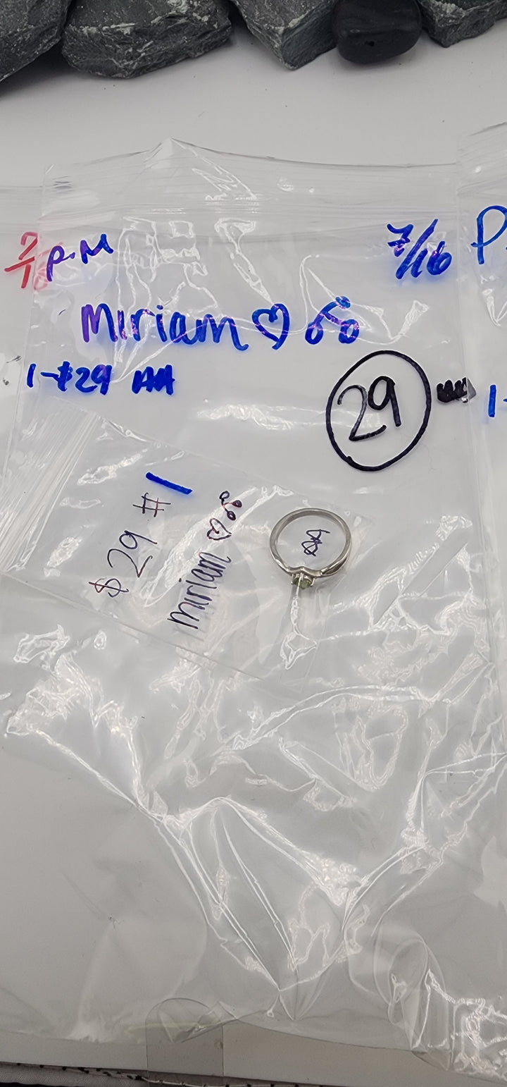 PM SHOW 48HR - RESERVED FOR: miriam ❤️🍒- 7/16/2025 FL tiktok Live Show - 1 Sterling Silver Items