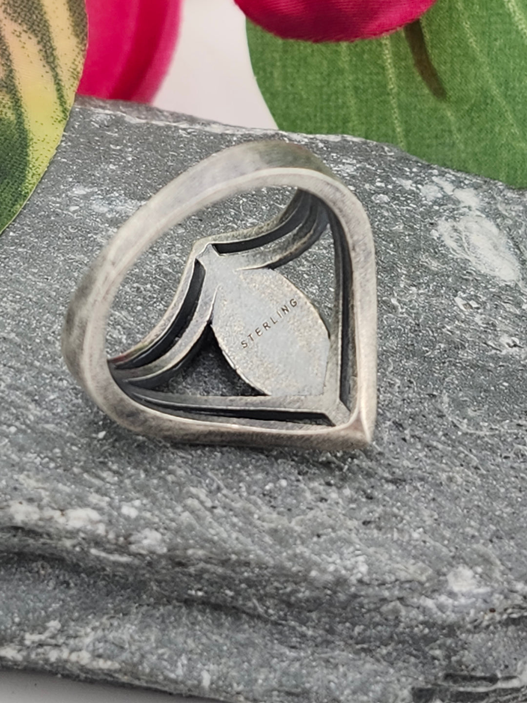 Oxidized Marquee Bumblebee Jasper Ring Size 8.25