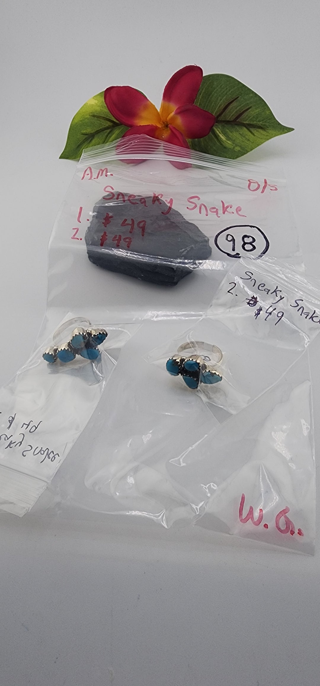 AM SHOW 48HR - RESERVED FOR: Sneaky Snake  - 8/5/2025 FL tiktok Live Show - 2  Sterling Silver Item