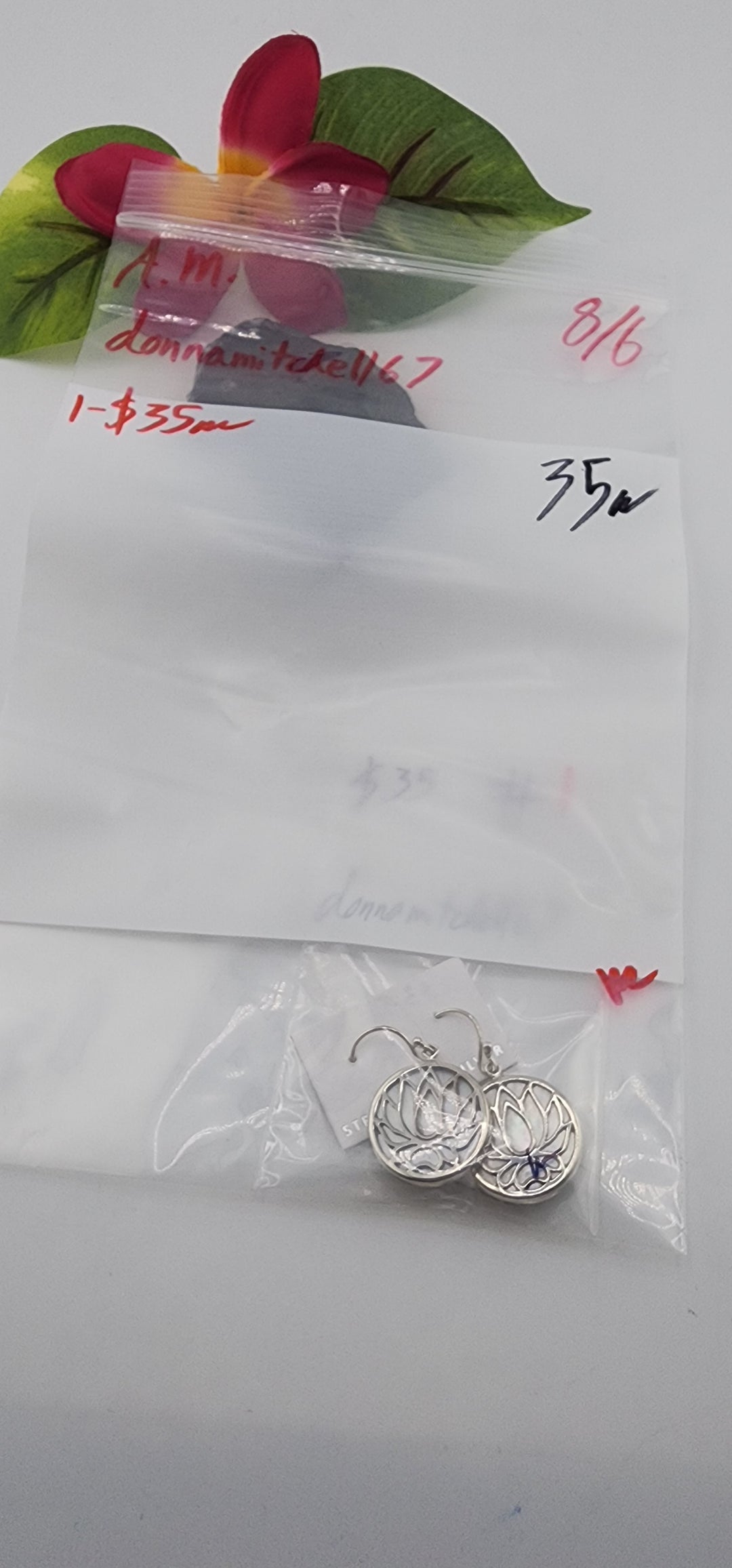 AM SHOW 48HR - RESERVED FOR: donnamitchell67 - 8/6/2025 FL tiktok Live Show - 1 Sterling Silver Items