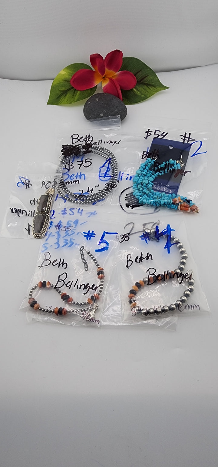PM SHOW 48HR - RESERVED FOR: Beth Bellinger - 10/4/2025 FL tiktok Live Show - 5 Sterling Silver Items