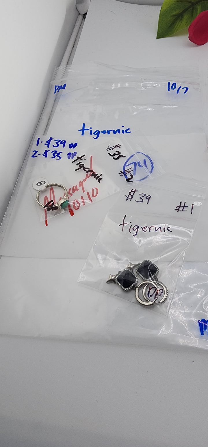 PM SHOW 48HR - RESERVED FOR: tigernic - 10/7/2025 FL tiktok Live Show - 2 Sterling Silver Items