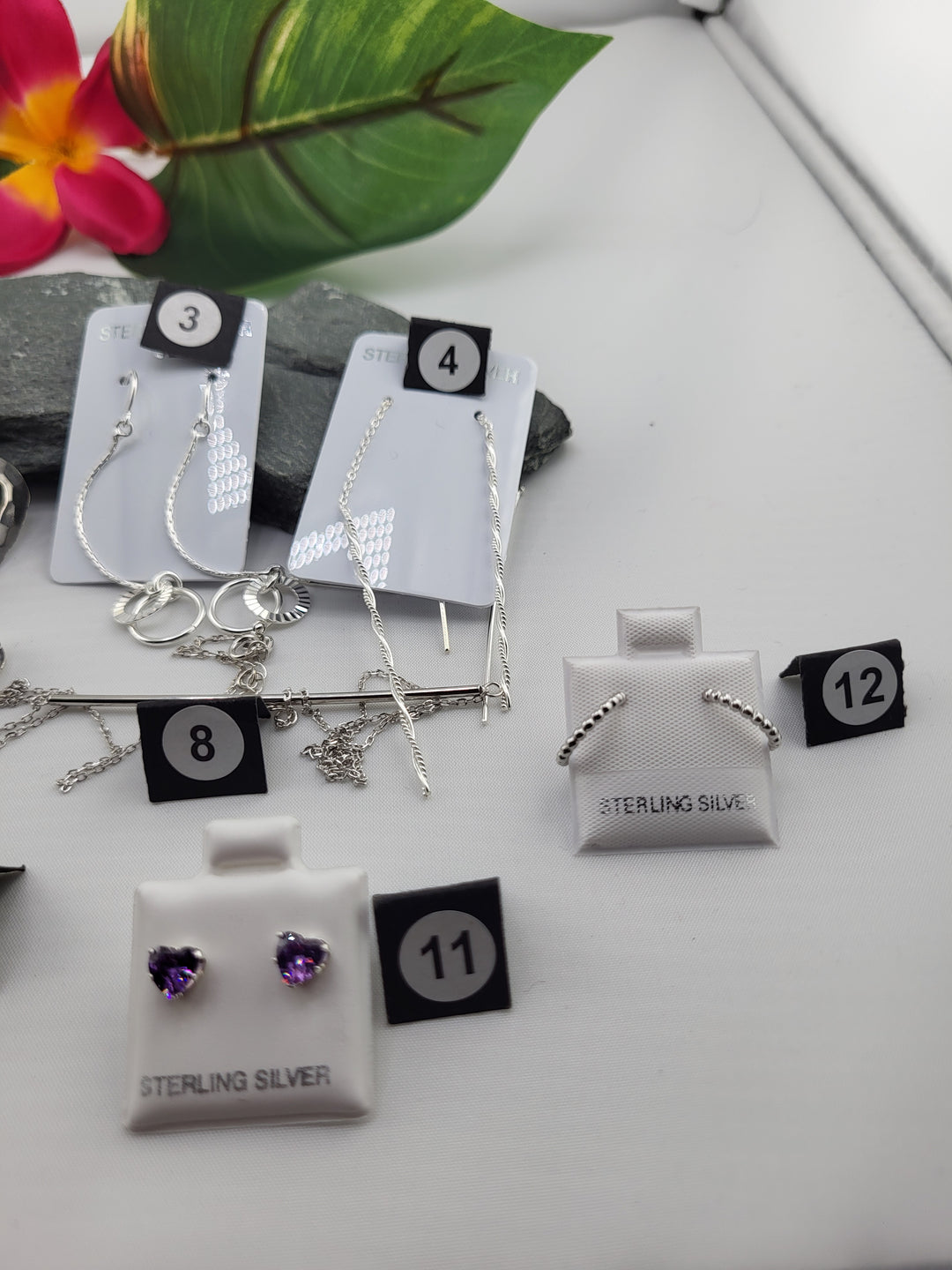 RESERVED FOR: Marivel Alcala -  2/13/2025 Show - 9 Sterling Silver Items
