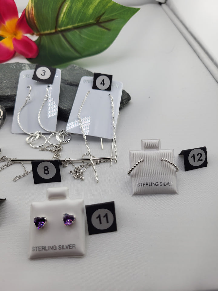 RESERVED FOR: Marivel Alcala -  2/13/2025 Show - 9 Sterling Silver Items