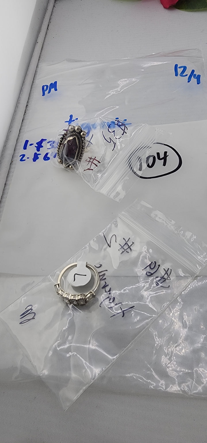 PM SHOW 48HR - RESERVED FOR: tigernic - 12/4/2025 tiktok Live Show - 2 Sterling Silver Items