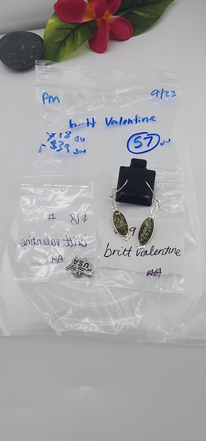 PM SHOW 48HR - RESERVED FOR:  britt valentine- 9/23/2025 FL tiktok Live Show -2 Sterling Silver Items