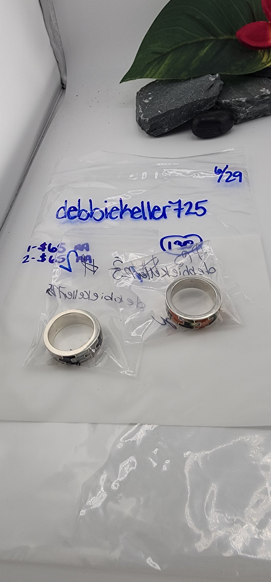 RESERVED FOR: debbiekeller725 - 6/29/2025 tiktok Reservation Live Show -2 Sterling Silver Items