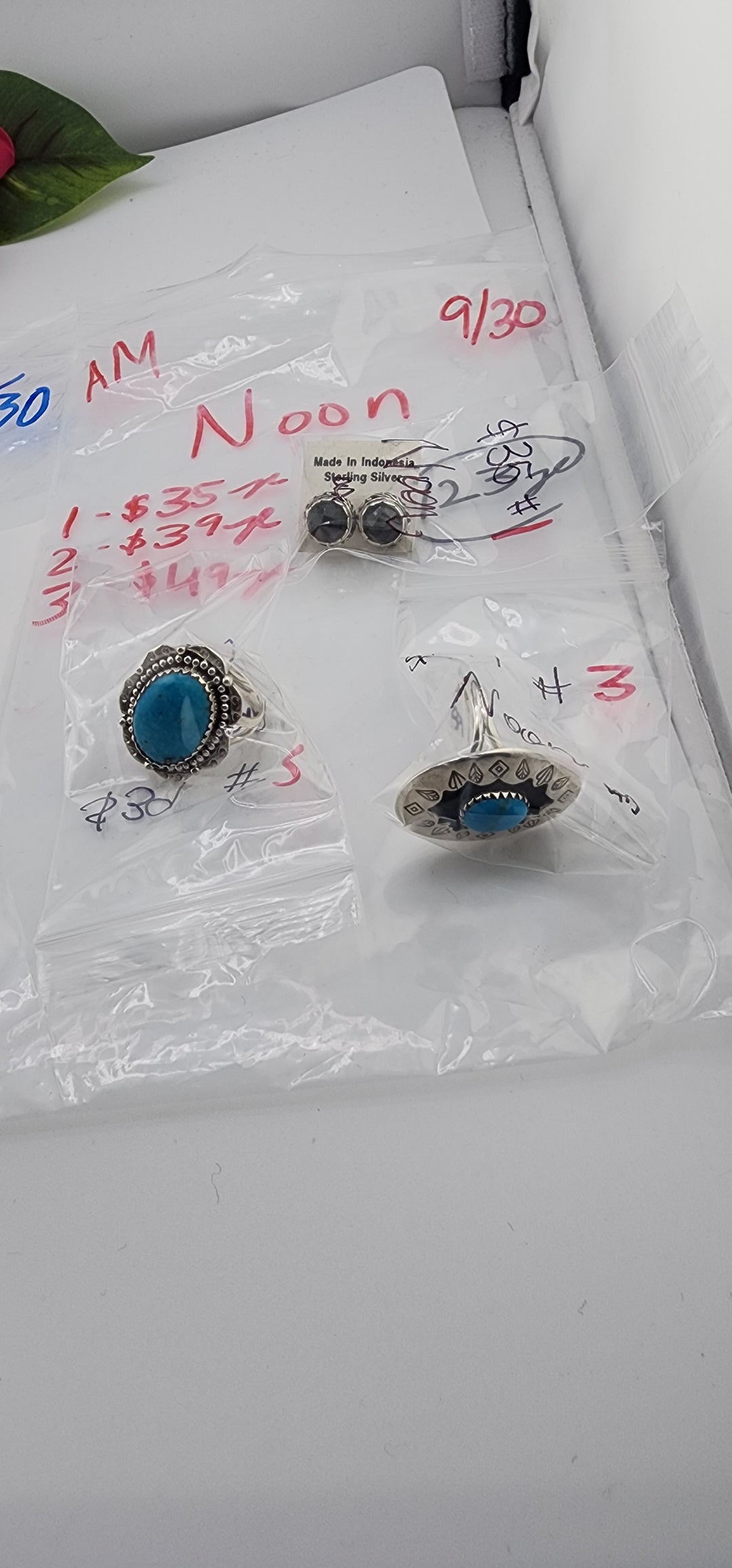 AM SHOW 48HR RESERVED FOR: Noon - 9/30/2025 FL tiktok Live Show - 3 Sterling Silver Items
