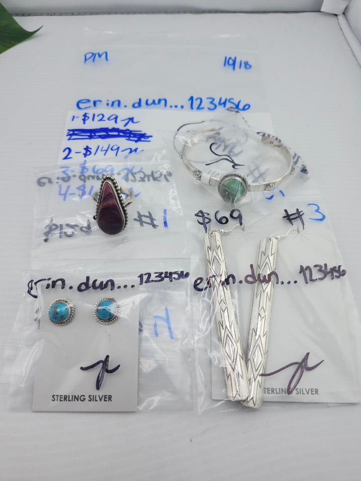 PM SHOW 48HR - RESERVED FOR: erin.dun...123456 - 10/18/2025 FL tiktok Live Show - 4 Sterling Silver Items