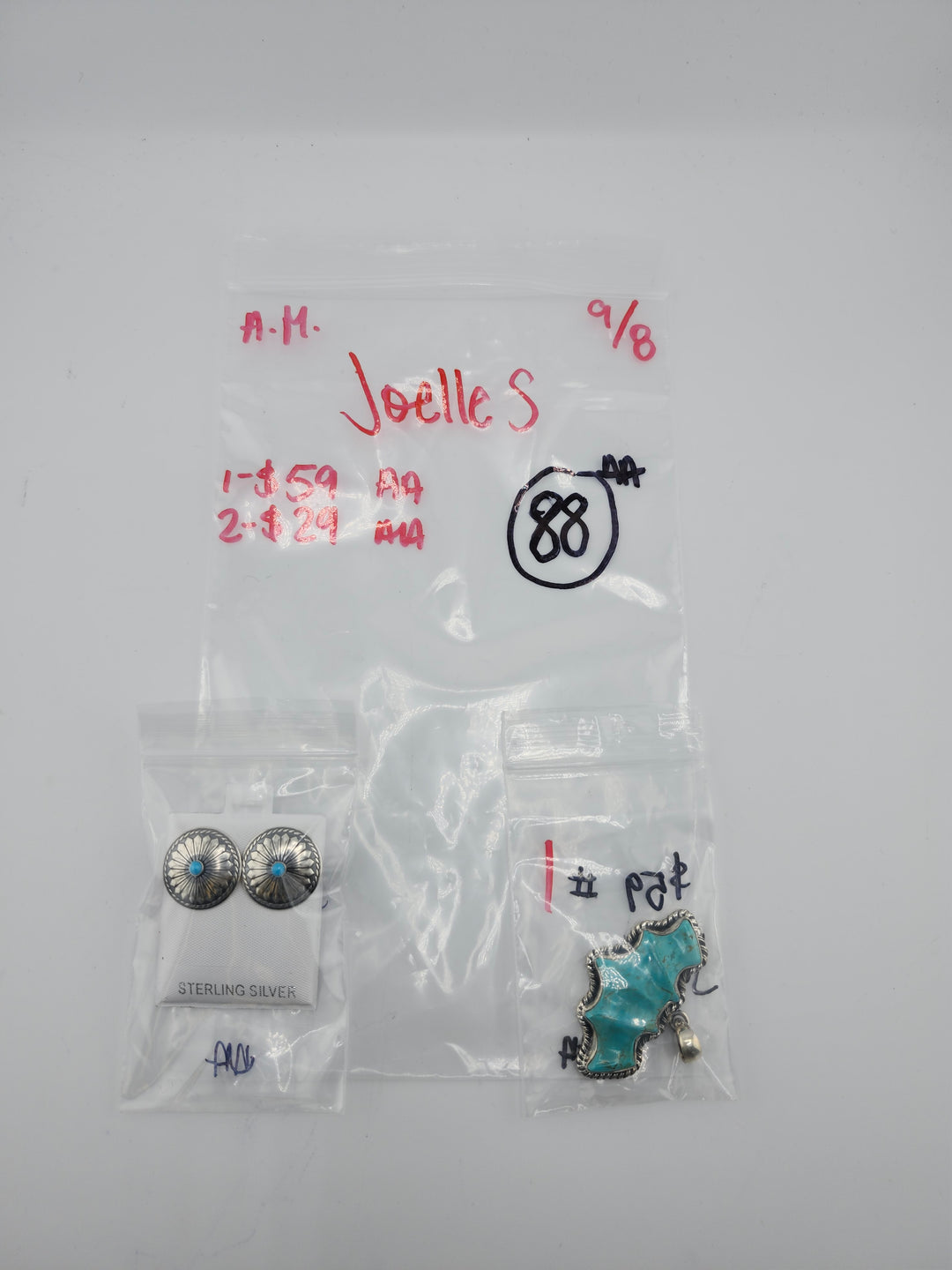 AM SHOW 48HR - RESERVED FOR: Joelle S - 9/8/2025 FL tiktok Live Show - 2 Sterling Silver Items