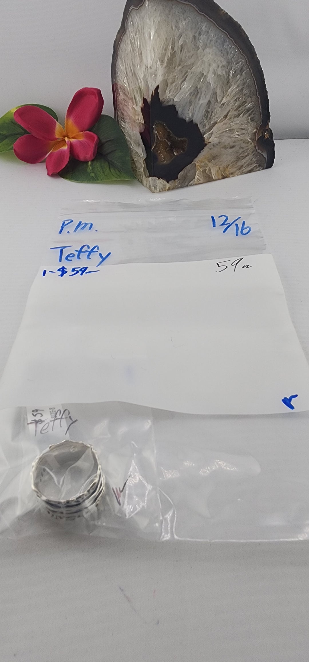 PM SHOW 48HR - RESERVED FOR: Teffy - 12/16/2025 tiktok Live Show - 1 Sterling Silver Items