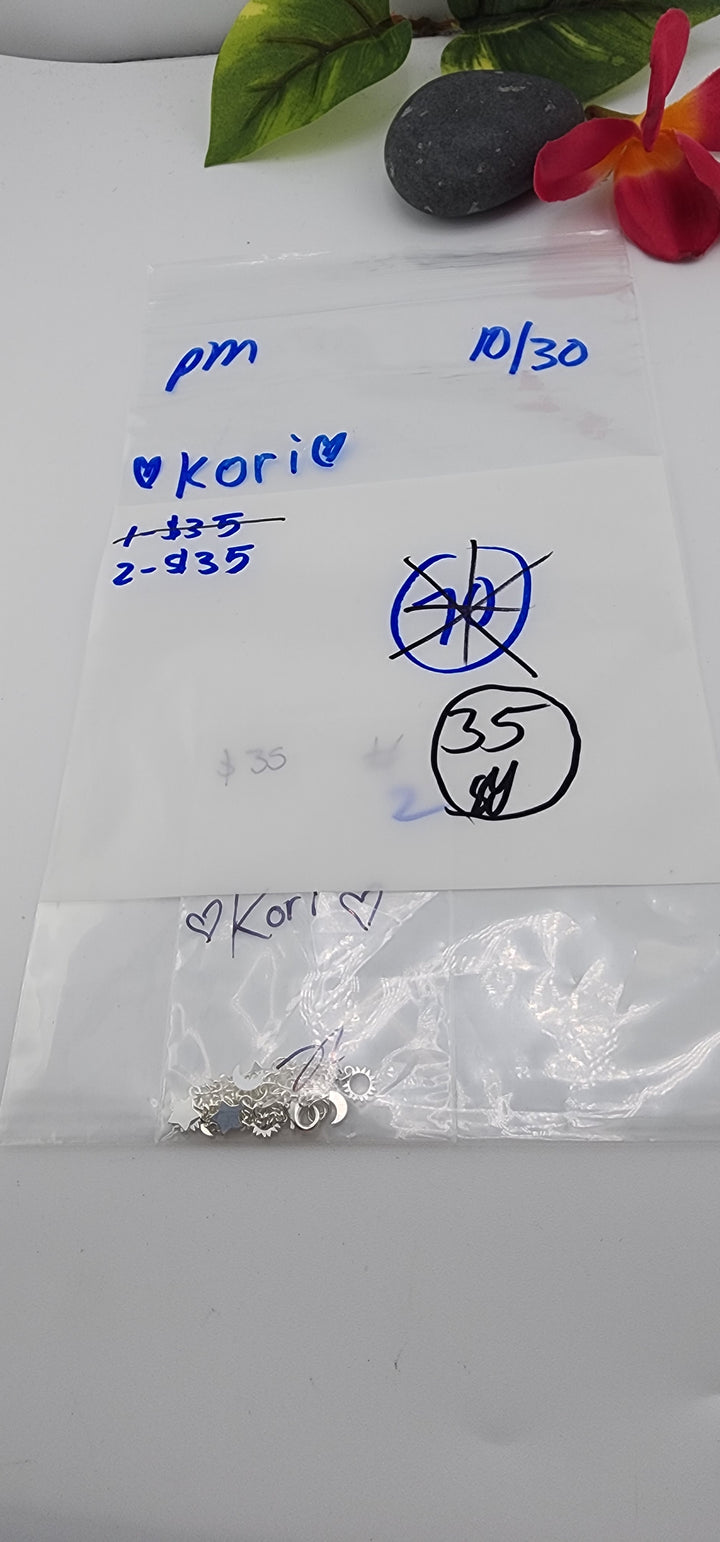 PM SHOW 48HR - RESERVED FOR: ❤️Kori❤️ - 10/30/2025 FL tiktok Live Show - 1 Sterling Silver Items