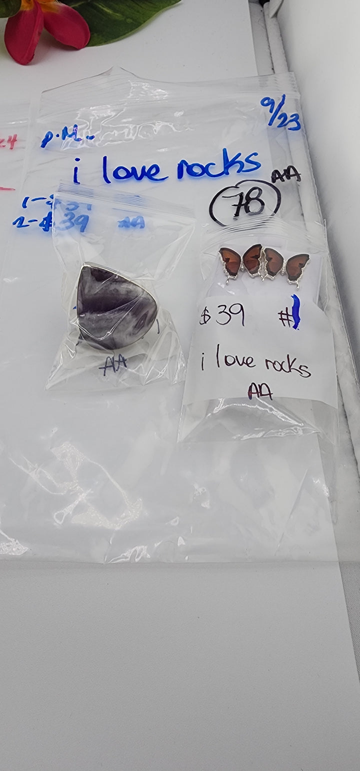 PM SHOW 48HR - RESERVED FOR: i love rocks - 9/23/2025 FL tiktok Live Show - 2 Sterling Silver Items