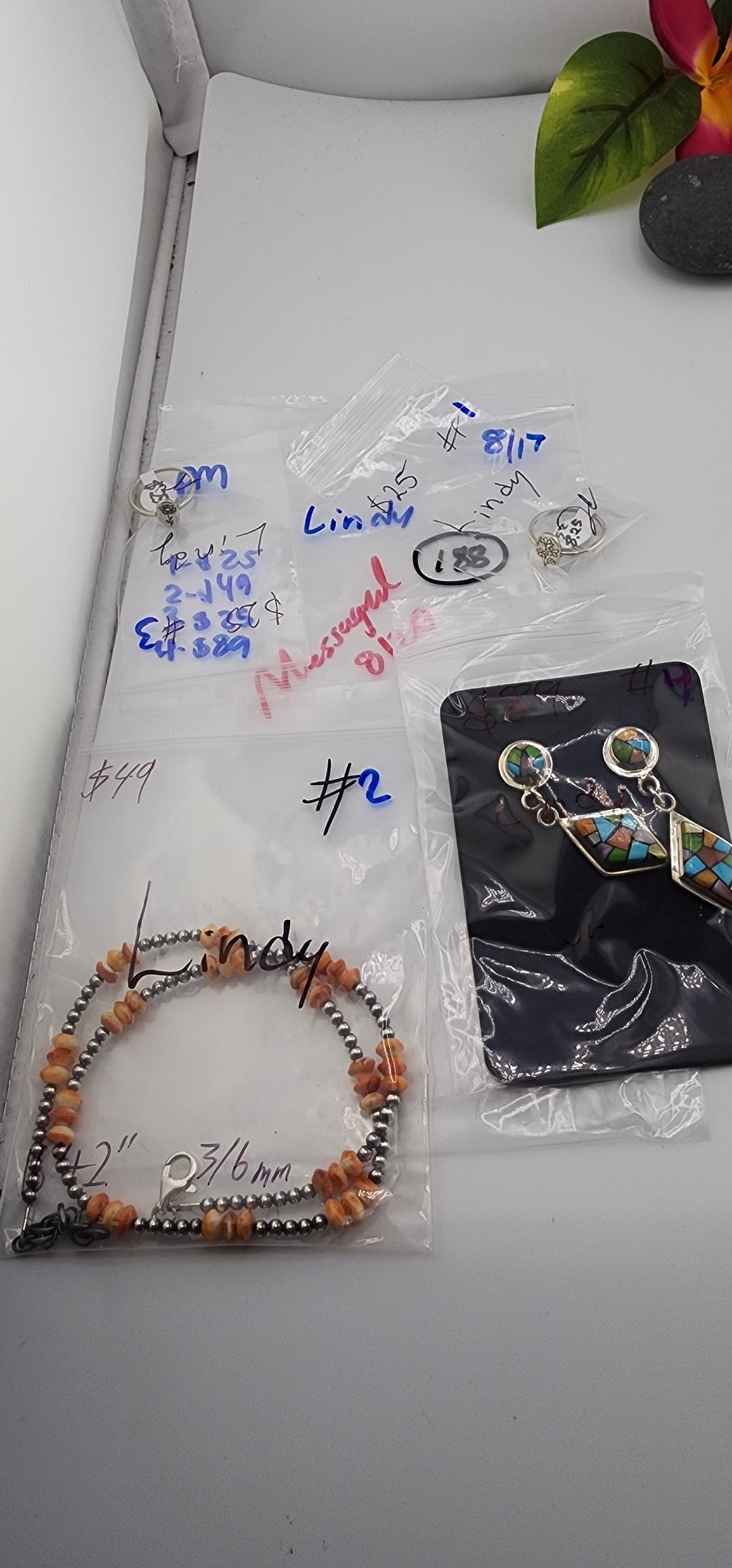 PM SHOW 48HR - RESERVED FOR: Lindy- 8/17/2025 FL tiktok Live Show -4  Sterling Silver Items