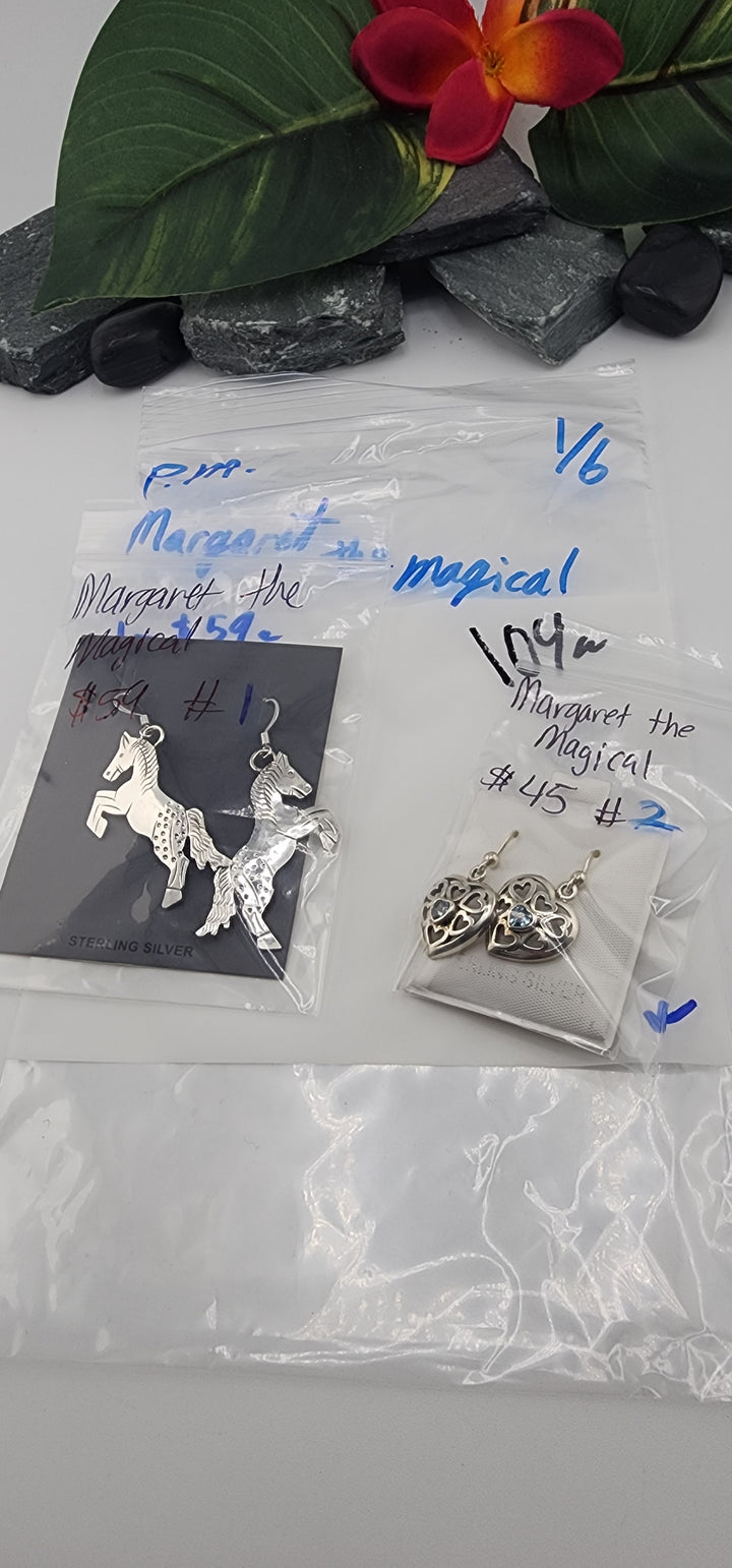PM SHOW 48HR - RESERVED FOR: Margaret the Magical - 1/6/2026 tiktok Live Show - 2 Sterling Silver Items