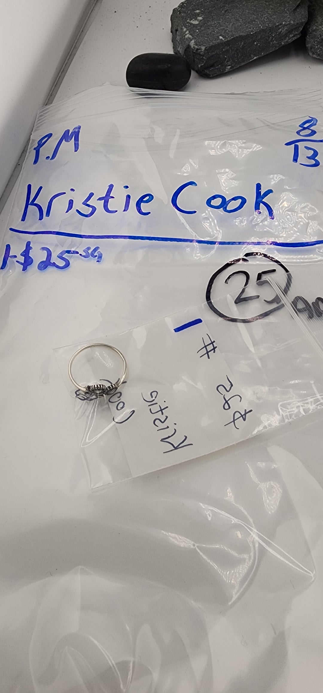 PM SHOW 48HR - RESERVED FOR: Kristie Cook - 8/13/2025 FL tiktok Live Show - 1 Sterling Silver Items