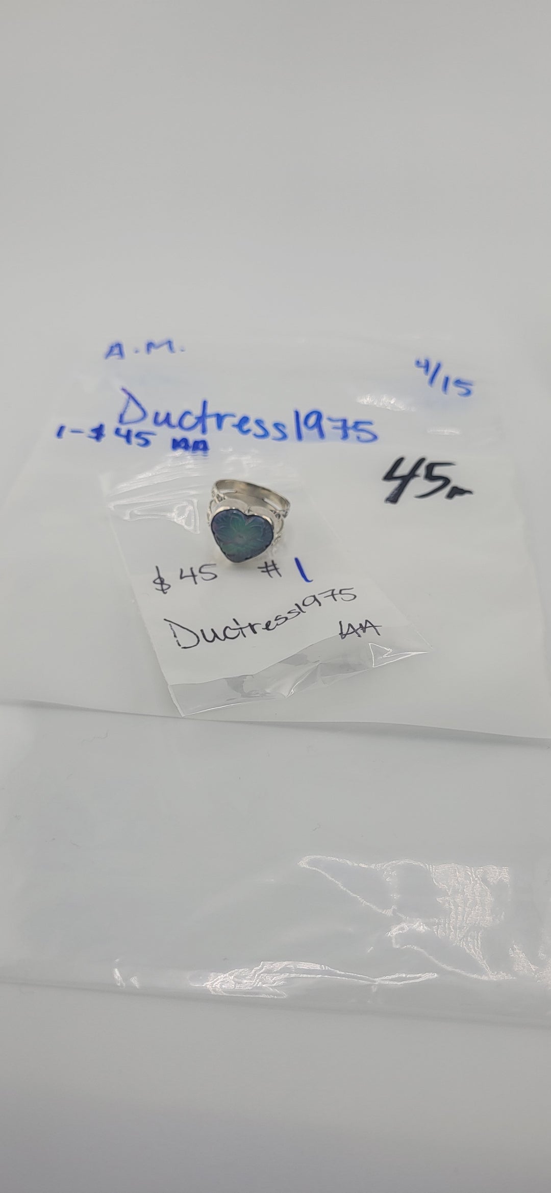 RESERVED FOR: Ductress1975- 4/15/2025 tiktok A.M. Live Show - 1 Sterling Silver Items