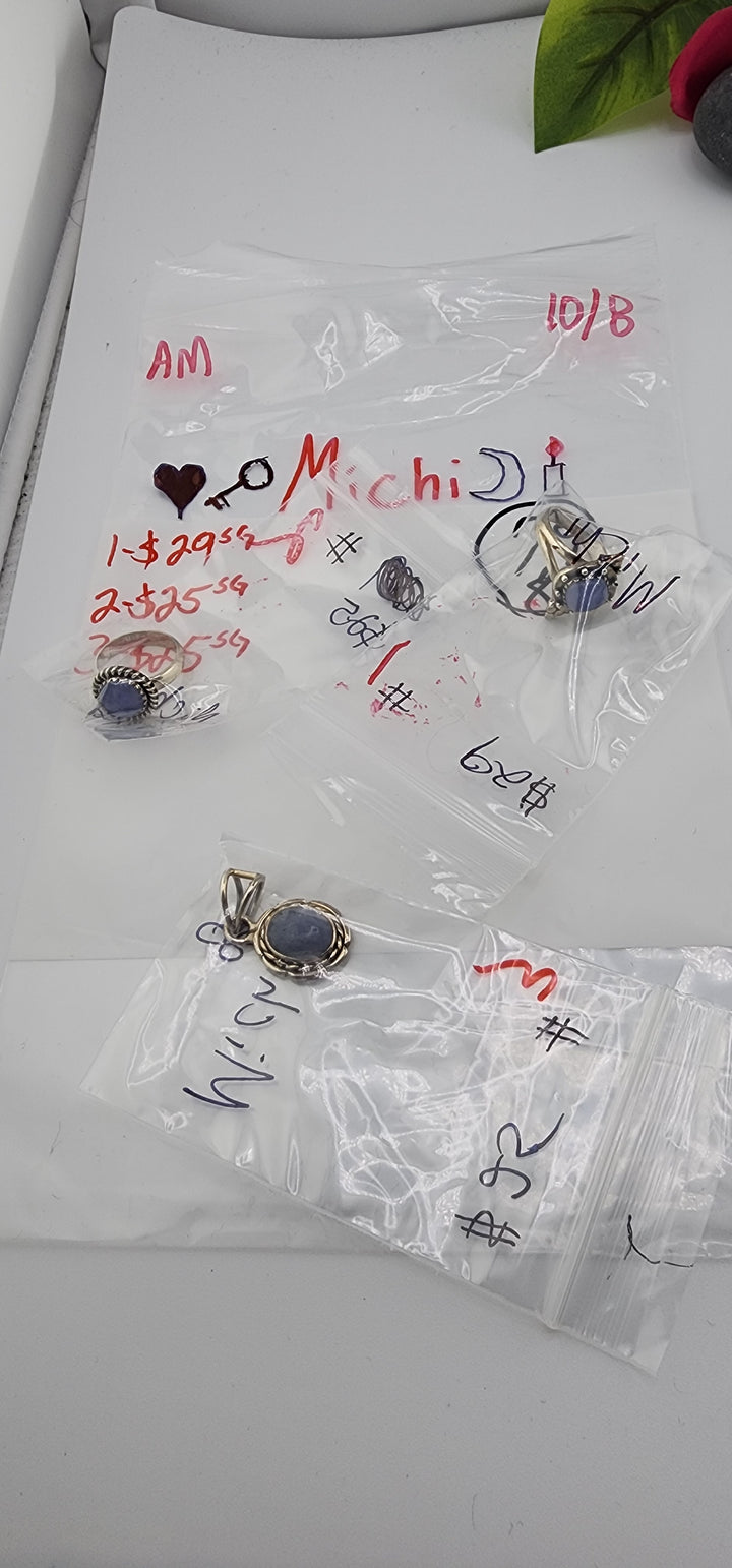 AM SHOW 48HR RESERVED FOR: 🖤🗝️Michi🌙🕯️ - 10/8/2025 FL tiktok Live Show - 3 Sterling Silver Items