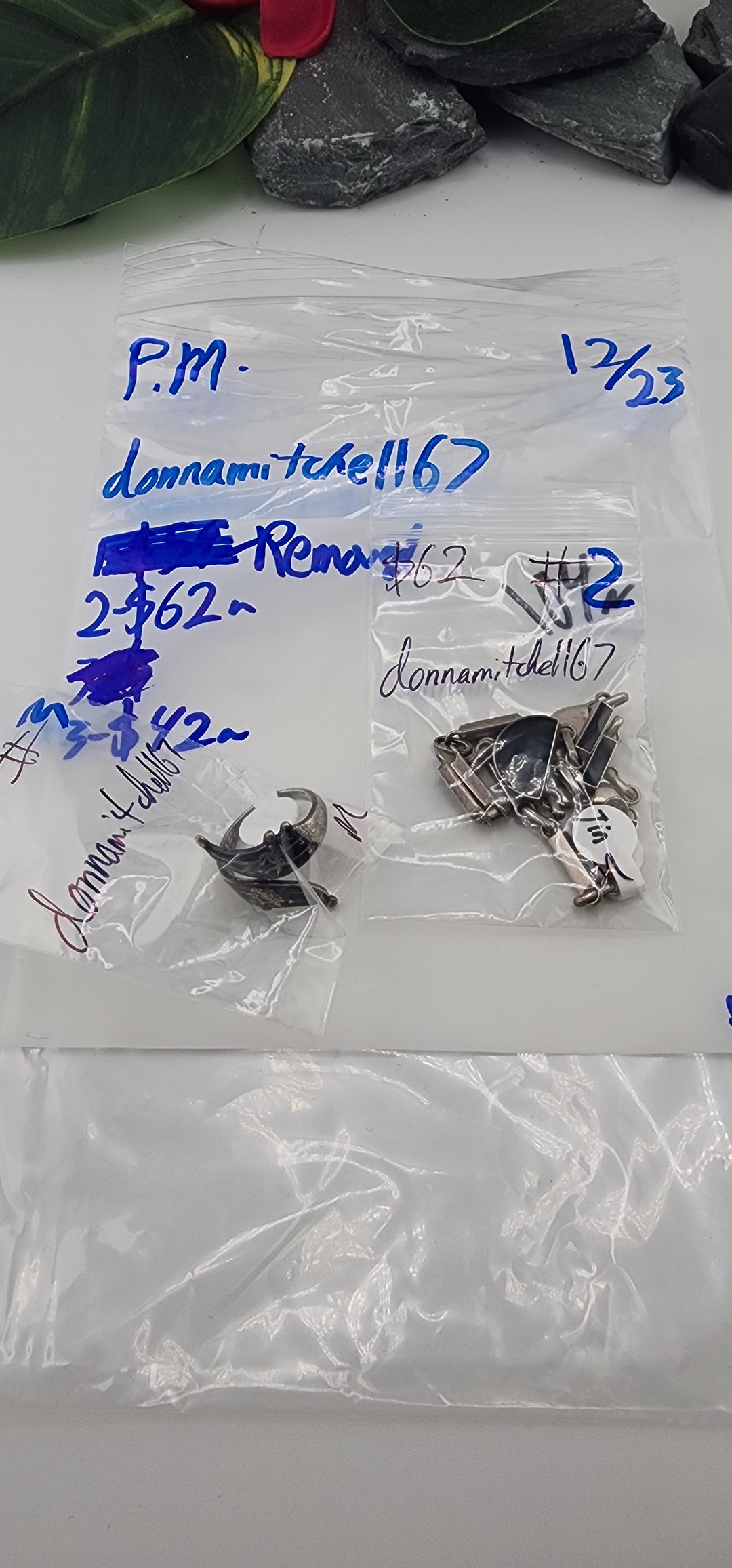 PM SHOW 48HR - RESERVED FOR: donnamitchell67 - 12/23/2025 tiktok Live Show - 2 Sterling Silver Items