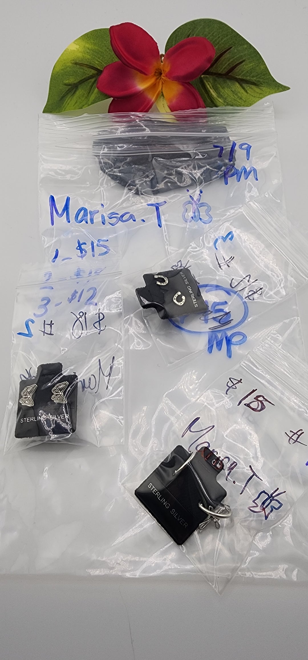 PM SHOW 48HR - RESERVED FOR: Marisa.T 🦋 - 7/9/2025 FL tiktok Live Show -  Sterling Silver Items