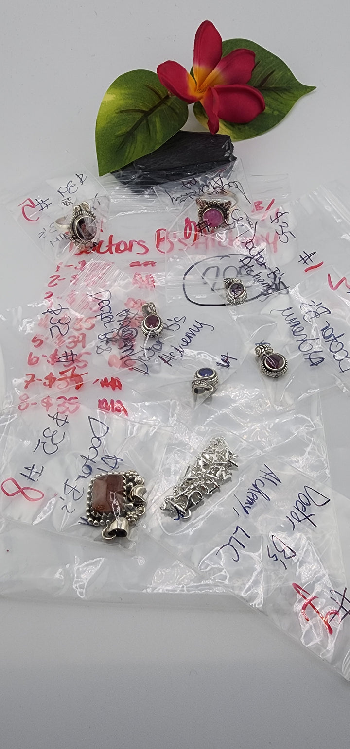 AM SHOW 48HR - RESERVED FOR: Doctors B's Alchemist - 8/1/2025 FL tiktok Live Show - 8 Sterling Silver Items