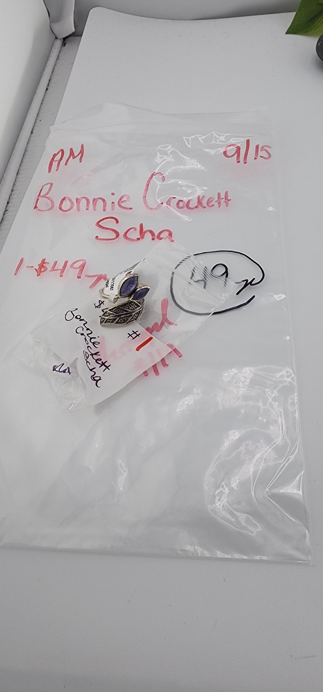 AM SHOW 48HR - RESERVED FOR: Bonnie Crockett Scha - 9/15/2025 FL tiktok Live Show - 1 Sterling Silver Items