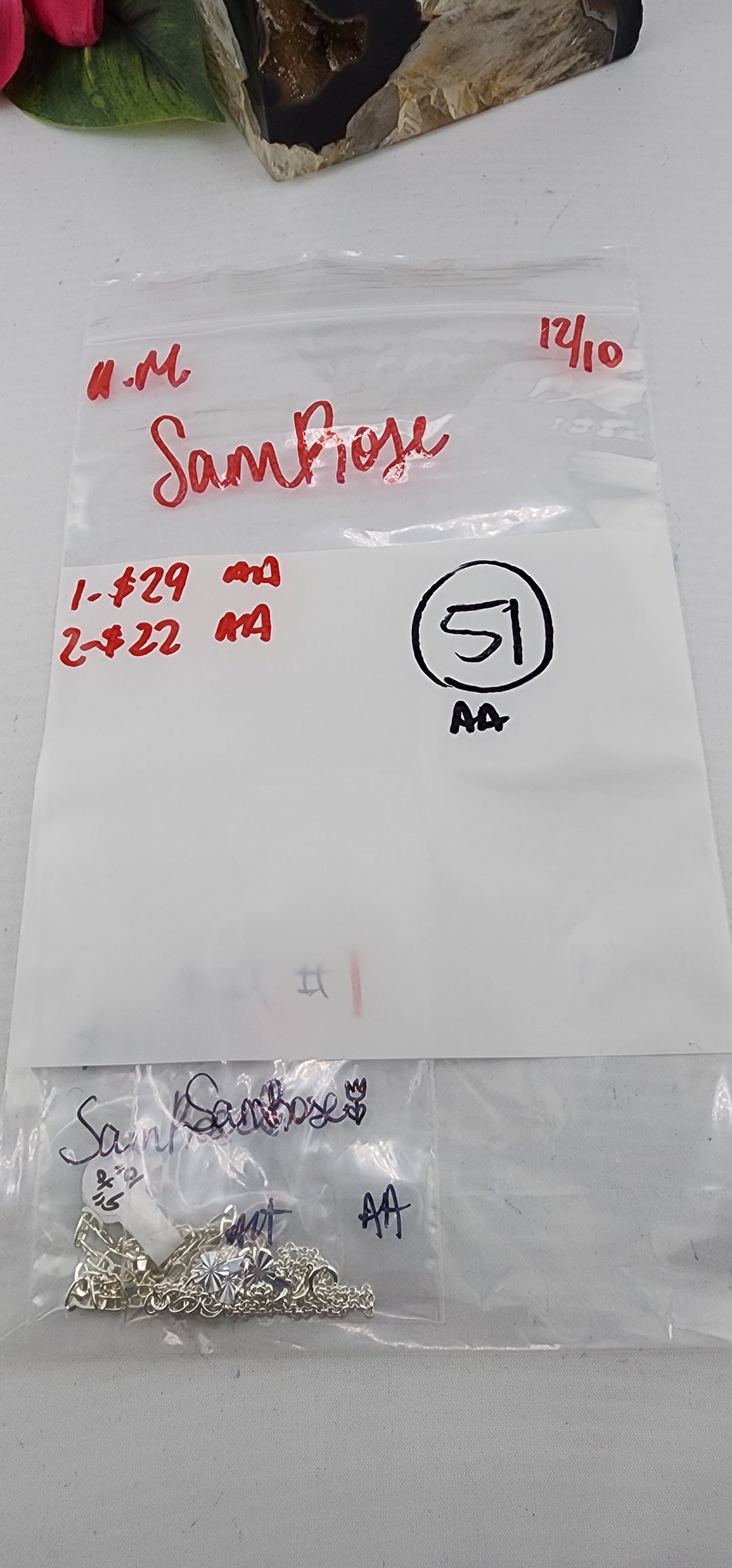 AM SHOW 48HR RESERVED FOR: SamRose - 12/10/2025 FL tiktok Live Show - 2 Sterling Silver Items