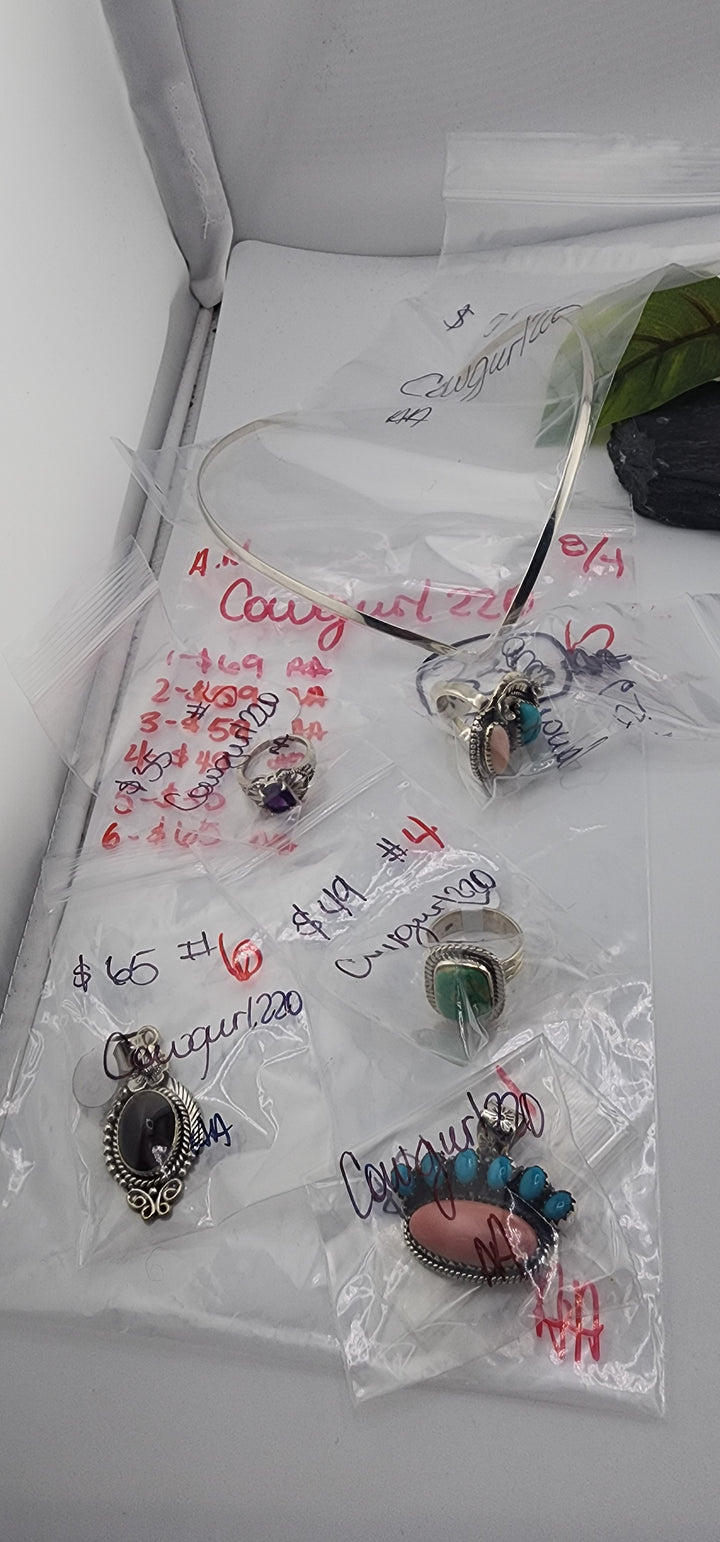 AM SHOW 48HR - RESERVED FOR: Cowgurl220 - 8/4/2025 FL tiktok Live Show - 6 Sterling Silver Items
